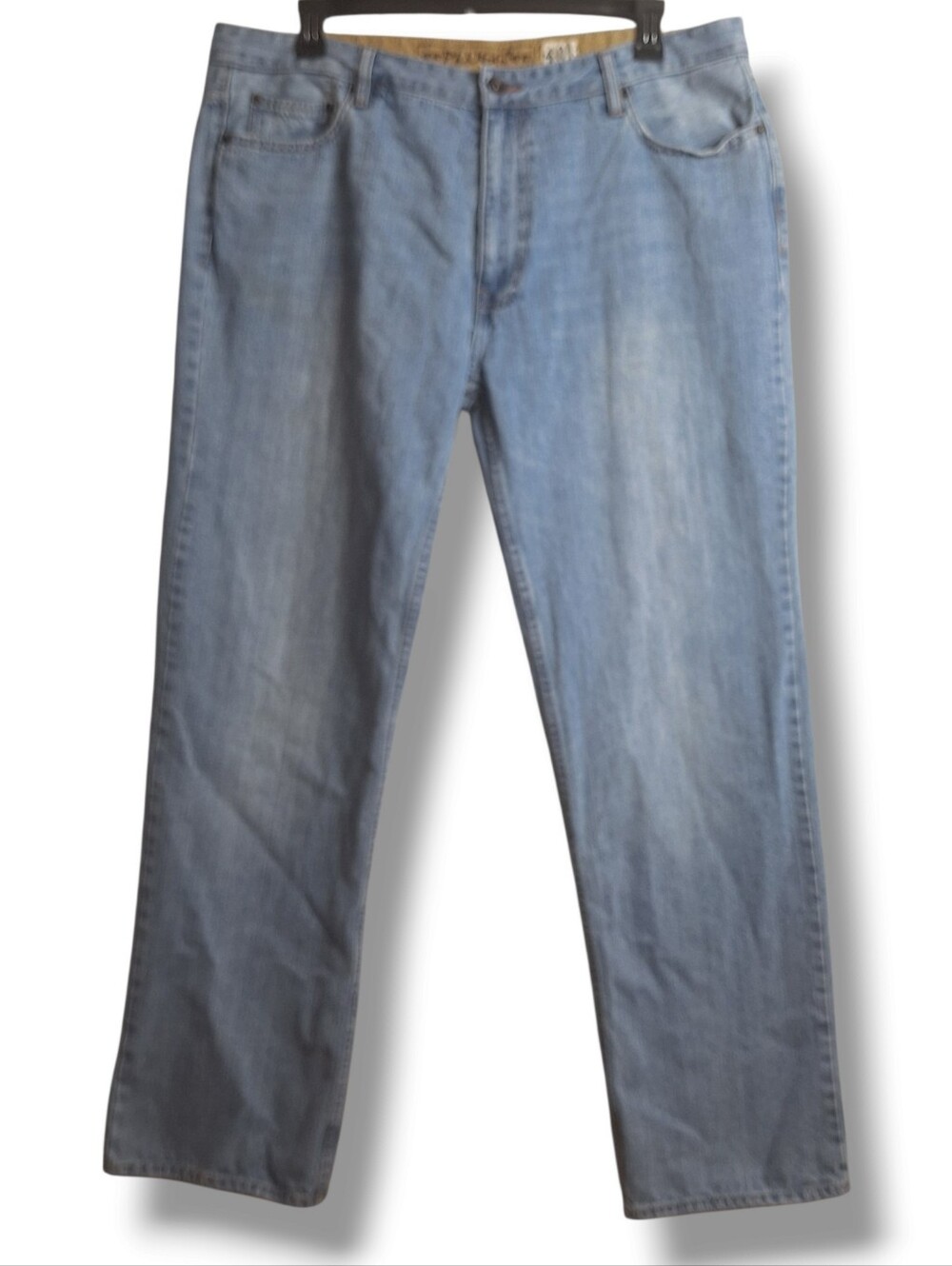 Vintage 90s Plugg Jeans Mens 40X32 100% Cotton Baggy Distressed Straight Leg